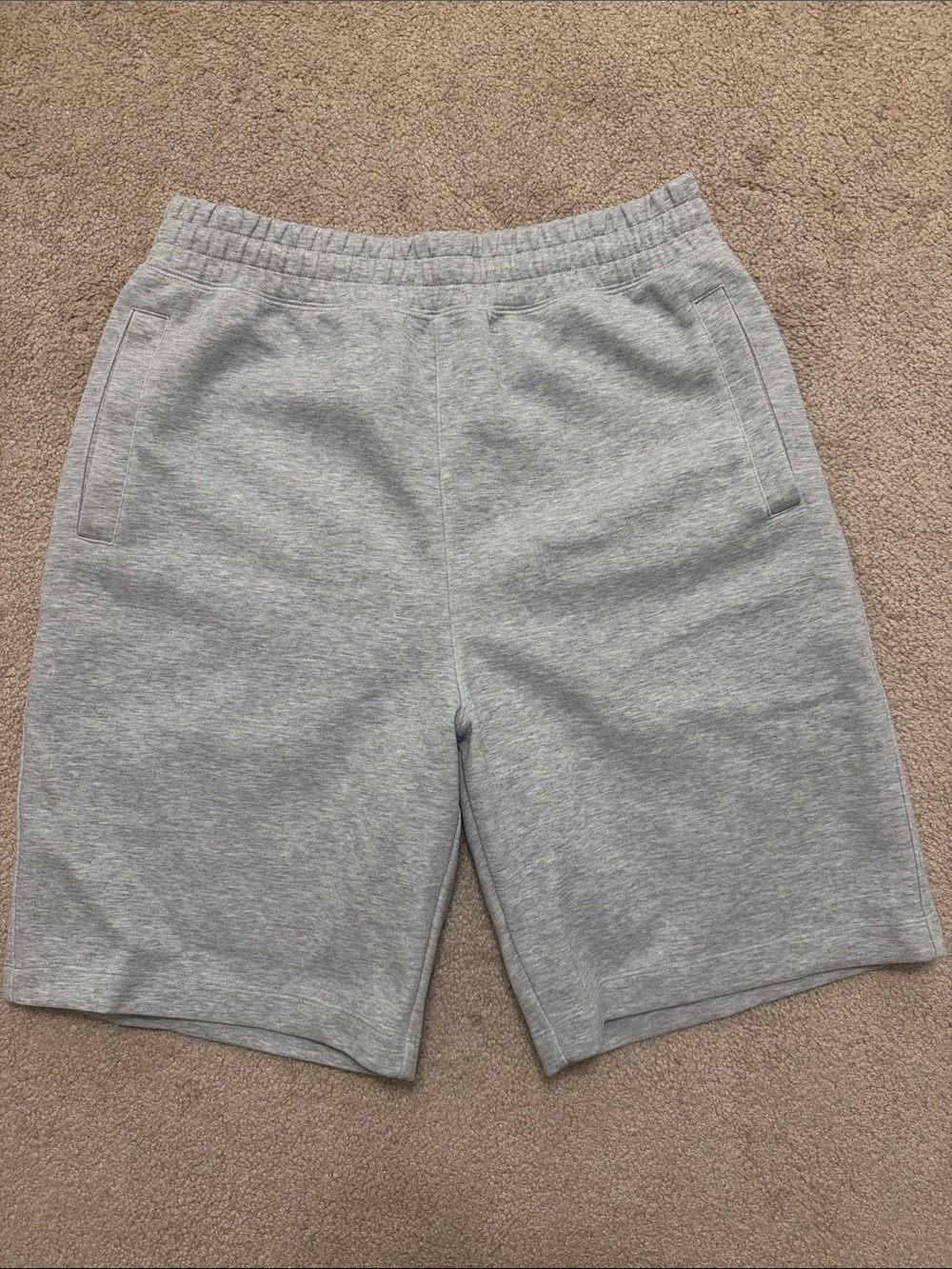 Uniqlo Light Gray Athletic Sweat Shorts 9”